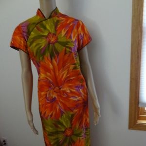 BONWIT TELLER Designer 60s Kimono Style Dress Sz12